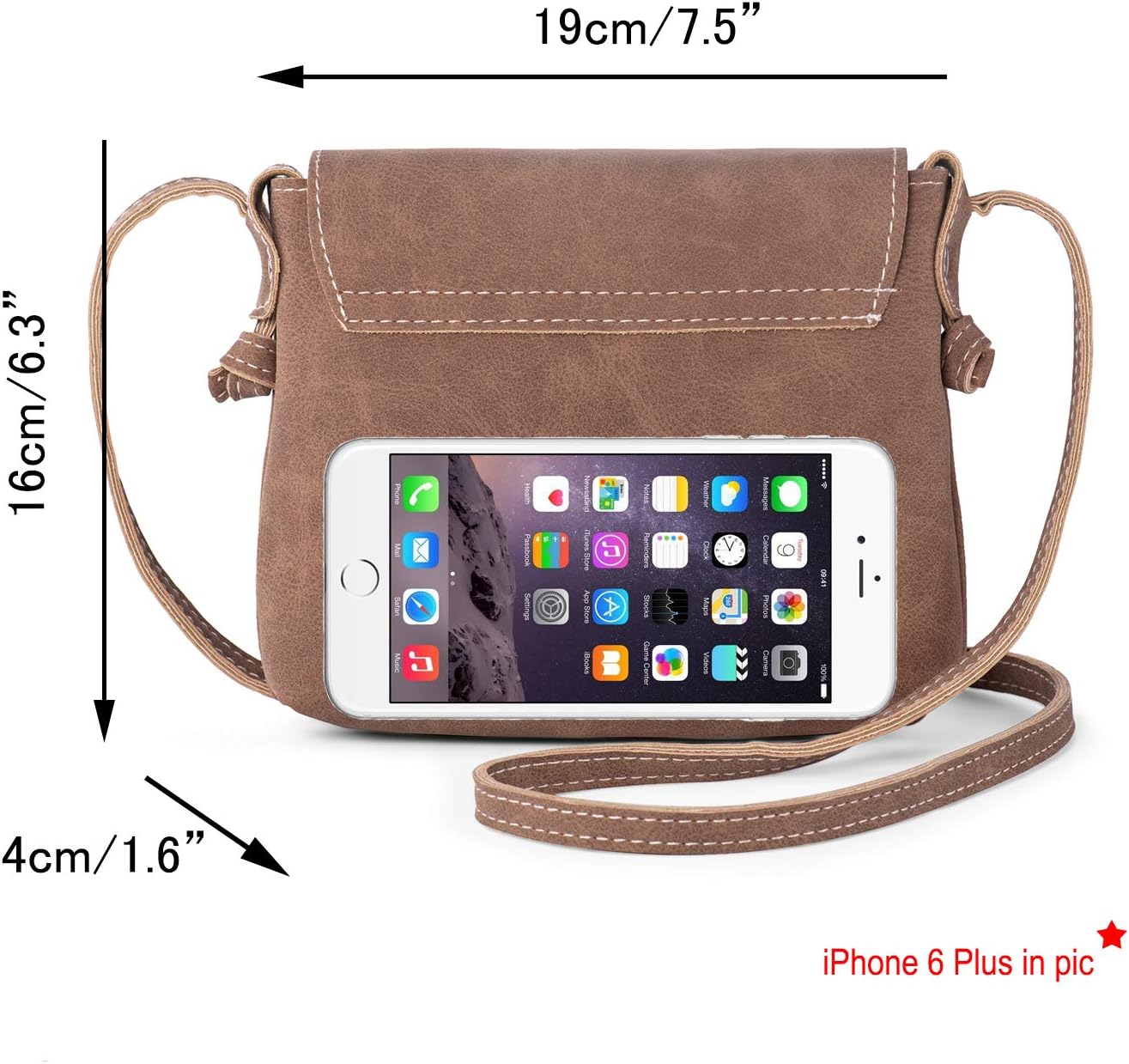 LaRechor Small Crossbody Bag for Women with Anti Theft Lock PU Leather Women's Cross Body Bags Retro Handbags Shoulder Bag for Ladies Girls Travel Holiday Summer - Image 3