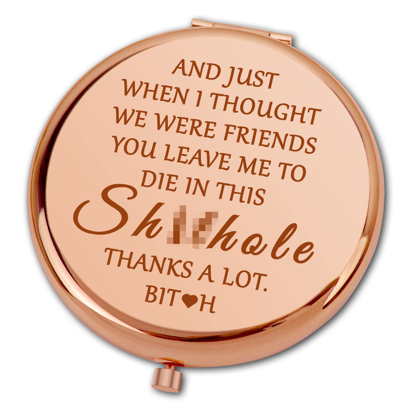 Ximalun Colleague Leaving Gifts for Women Going Away Gift for Coworker Compact Makeup Mirror Funny Farewell Gifts Goodbye Gifts Leaving Gifts for Work Bestie Friend