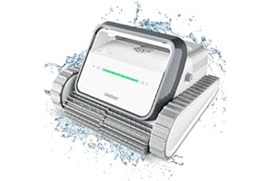 SMOROBOT Pool Cleaning Robot, Cordless Robotic Pool Cleaner for Inground Pools, 150 Mins Runtime, Advanced Brushes, XL Debris Capacity, Pool Robot Vacuum for Gravel, Sand, Leaves