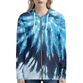 TOFRIMADE Zip Up Hoodie Women Oversize Hooded Sweatshirt, Causal Pullover Cardigan Drawstring Hoodies with Pockets
