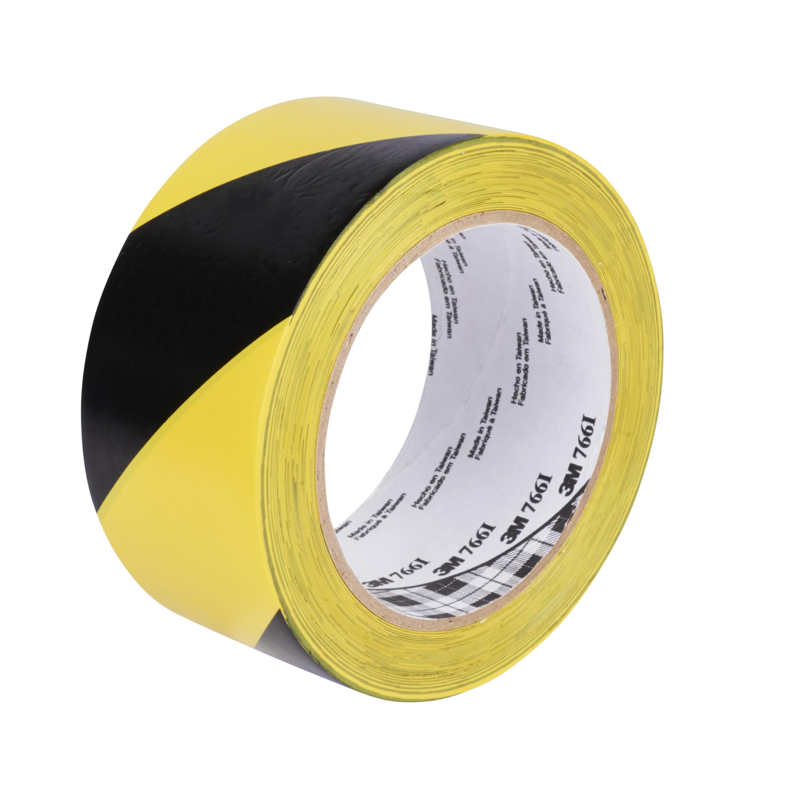 3M Hazard Warning Tape 766I Black/Yellow. 50 mm x 33 m