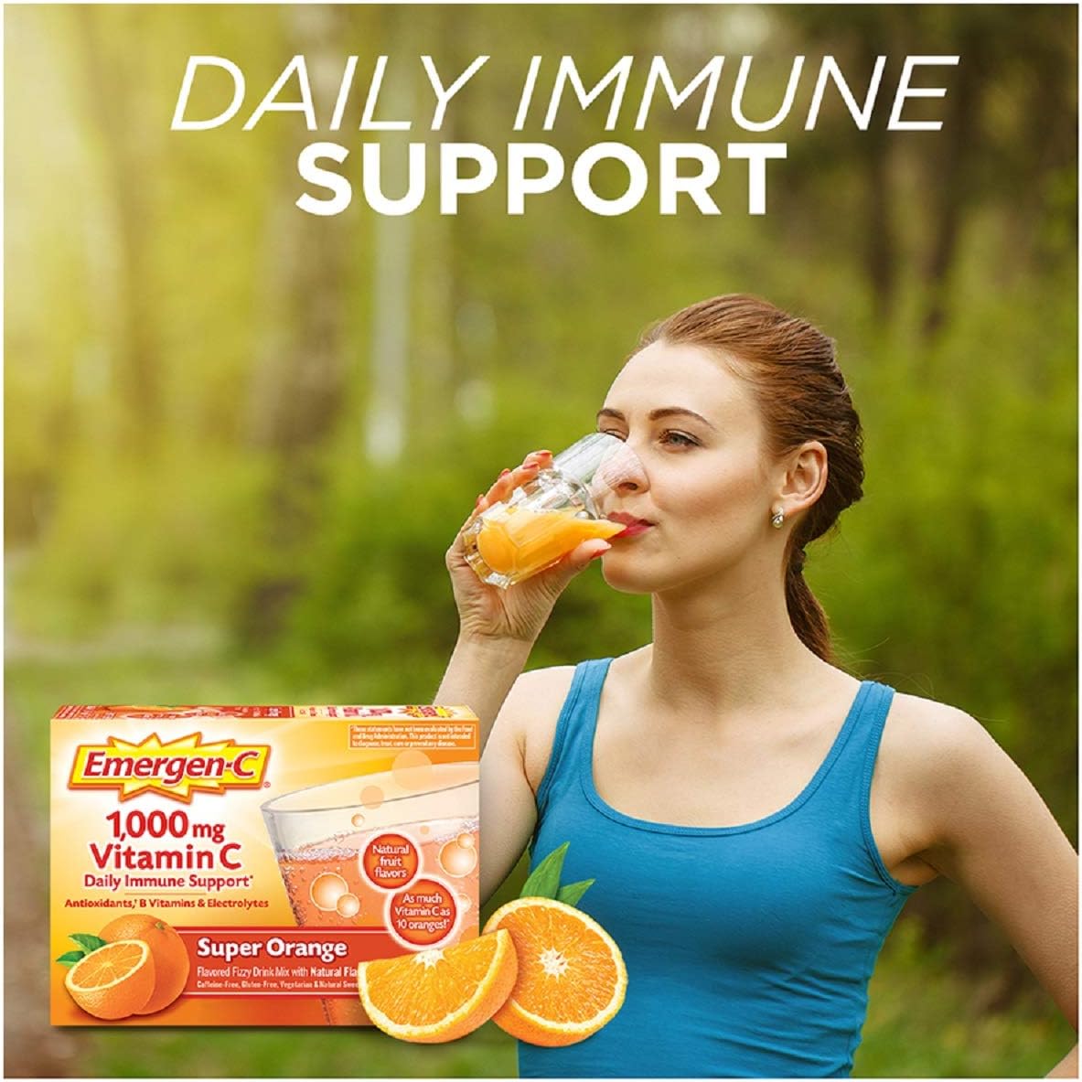 Emergen-C, Vitamin C 1000mg Pwdr Sup Orange, 30 Ct: Health & Personal Care