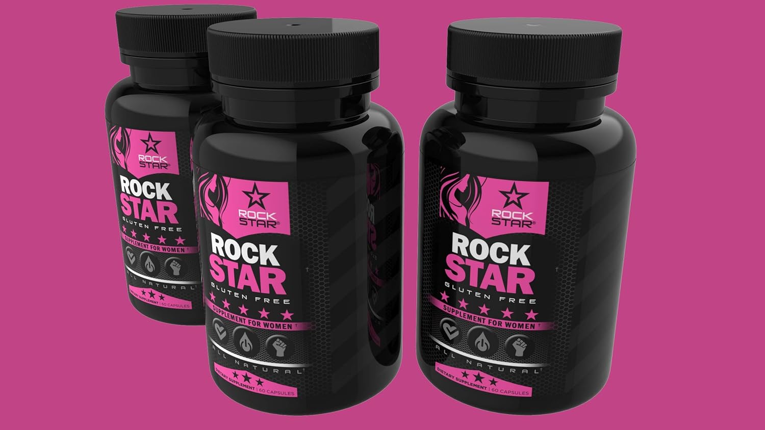 Rockstar Supplement Pills for Women, 60 Capsules: Health & Personal Care