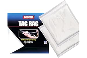 Tourna Tac Rag Sticky Grip Enhancer 2 Pack, White