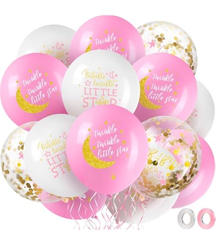 Creative Converting One Little Star Girl Twinkle Luncheon Napkins - 16 Count Party Napkins