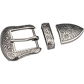 kokungkuan Men Western Cowboy Antique Belt Buckle Set Tang dynasty flower design