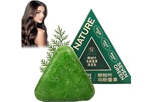 Nature Triangle Shampoo Bar, Nature Seven Green Soap Shampoo, Usman Grass Shampoos Bar, Calming & Strengthens for All Hair Ty