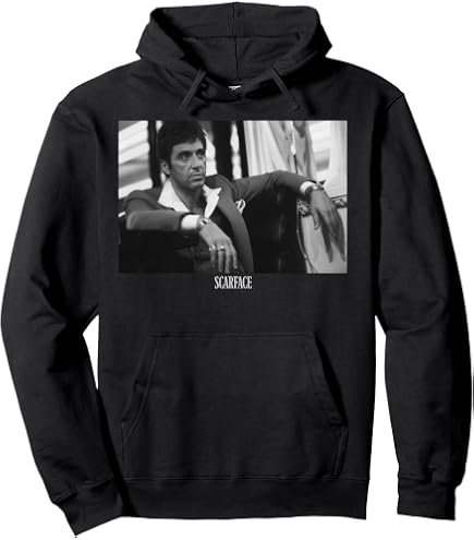 Amazon.com: Scarface Bold Red Movie Text Hoodie Pullover Hoodie