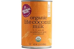 Natural Value Organic Lite Coconut Milk, 13.5 Ounce Cans (Pack of 12)