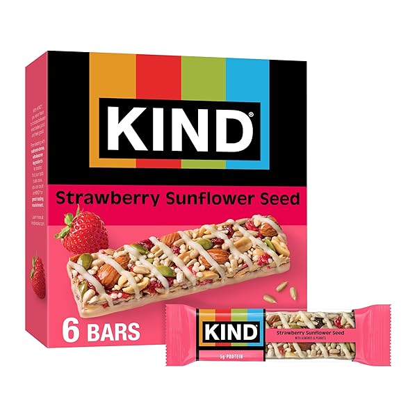 KIND HEALTHY SNACKS BARS, STRAWBERRY SUNFLOWER SEED, GLUTEN...