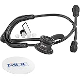 MDF Instruments MD One Stainless Steel Premium Dual Head Infant-Neonatal Stethoscope (MDF777I-BO) - All Black