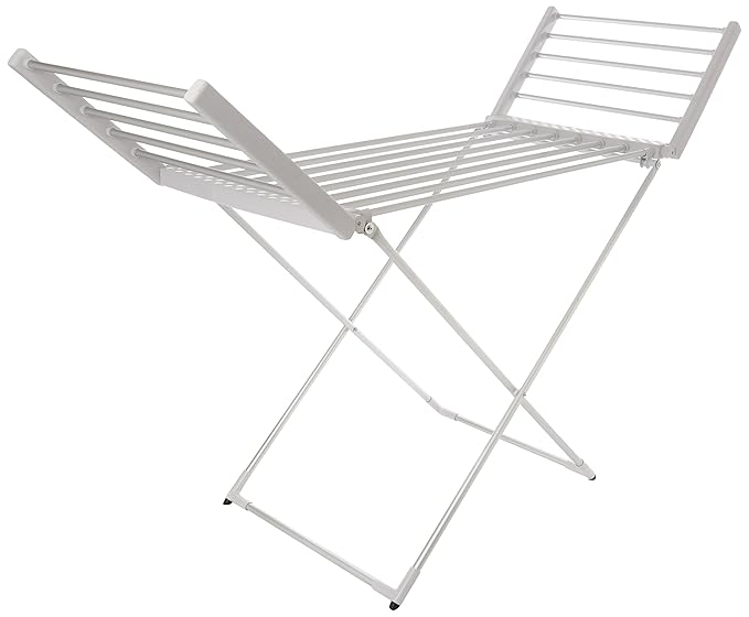 Status Portable Clothes Airer with Wings220w18 Heated Bars, Metal