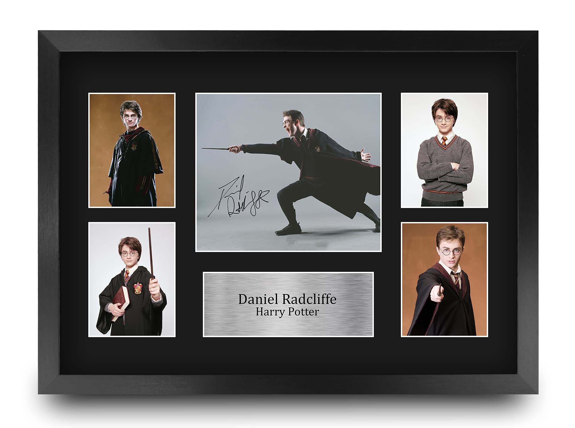 HWC Trading FR A3 Daniel Radcliffe Harry Potter Gifts Printed Signed Autograph Picture Display for Movie Memorabilia Fans - A3 Framed