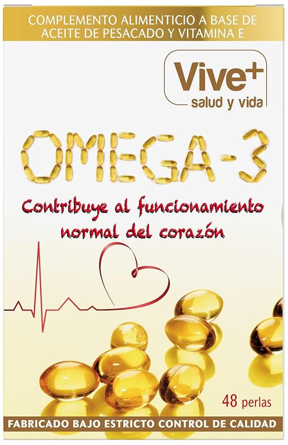 Vive+ Omega 3, Suplemento Alimenticio - 3 Paquetes de 48 Cápsulas ...