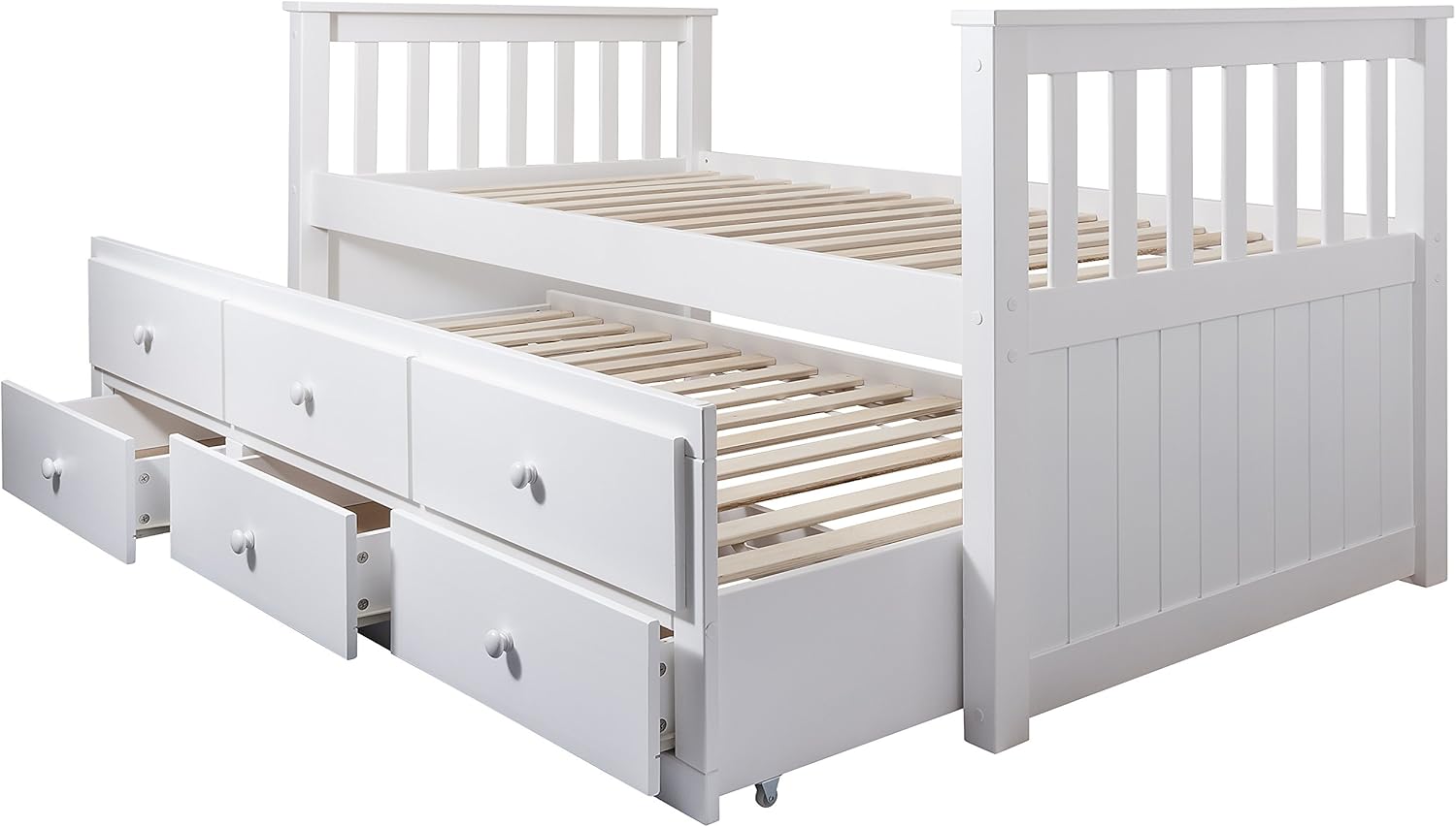 cabin bed with trundle and storage