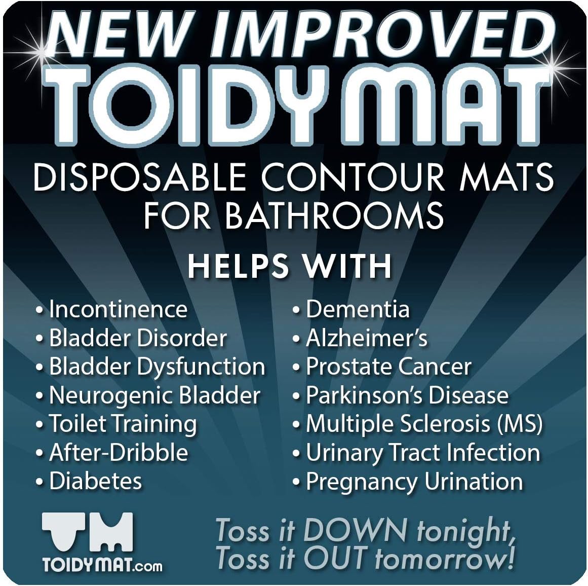 Amazon Com New Improved Toidymat Disposables The Toilet Mat Re