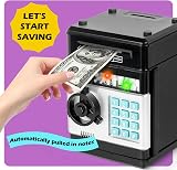 Yellcetoy Money Box for Kids ATM Password Piggy Bank Black 3-12 view 2