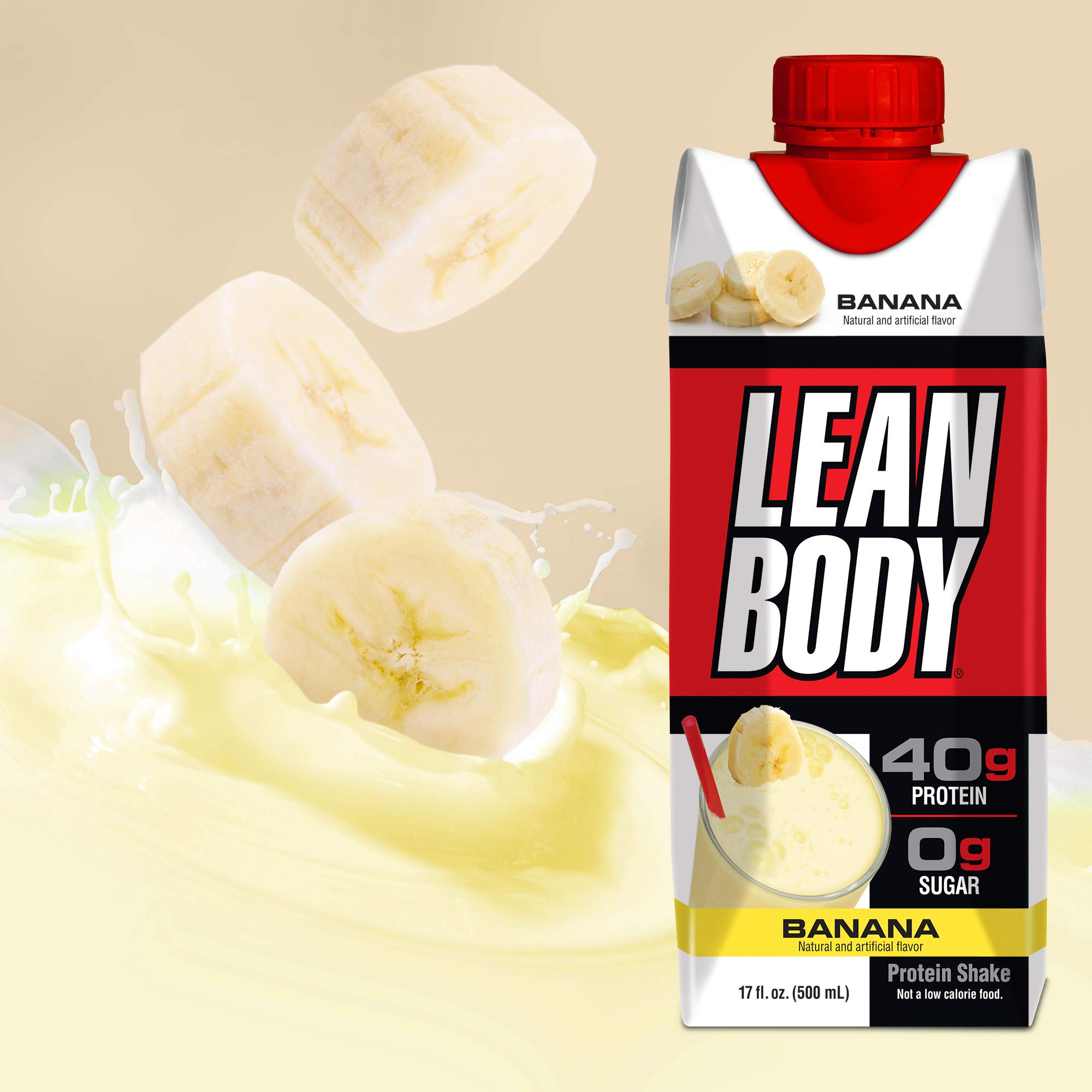 Lean Body Ready-to-Drink Banana Protein Shake, 40g Protein, Whey Blend