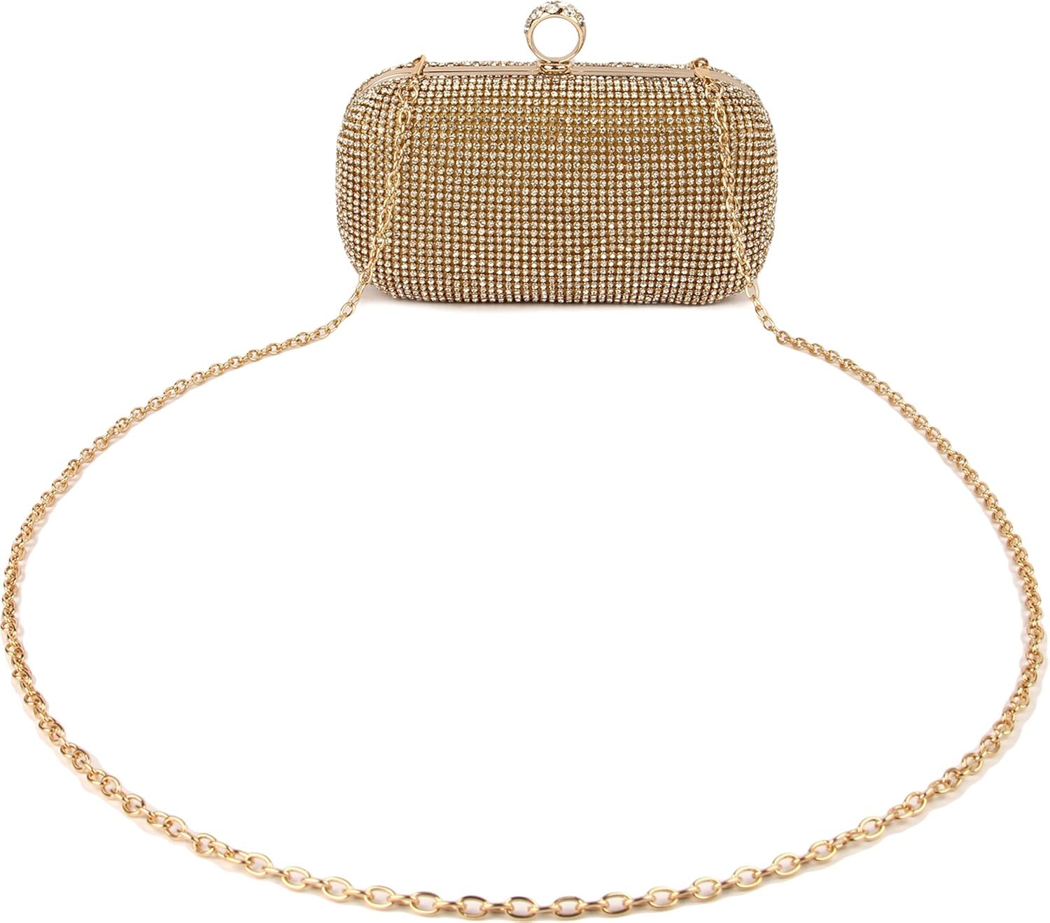 kleio designer party stone sling clutch