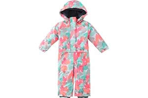 Hiheart Boys Girls One Piece Snowsuit Waterproof Ski Snowboard Coverall