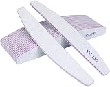 URAQT 16PCS Professional Nail Files 100/180 Grit Double Sided Emery Board