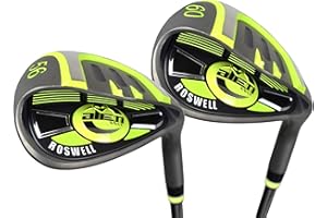 ALIEN GOLF Alien Roswell Golf Wedge Kit - Premium Wedges Include 56 Sand & 60 Lob – Full Faced CNC Milled Grooves for high Spin Shots – Easy Out of Bunkers – Conforms to The Game of Golf – Great Golf Gift