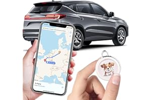 SKBENQK 2025 New GPS Tracker for Vehicles – Real-Time Global Coverage Tracking Device for Cars, Kids, and Pets | Long Battery Life, No Monthly Fees & No SIM Card Required（Dogs Style）