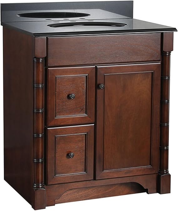 Foremost ESNA3021DL Estlin 30Inch Bath Vanity Left Side Drawers Bathroom Vanities