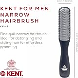 KENT KFM3 Men's 9-Row Gel Styler Hairbrush Daily Grooming Styling Products view 2