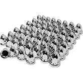 Grandroad auto 60 Pack Lug Nut Covers for Semi Trucks, 33mm by 2-1/2" Thread On Push-on Nut Cover Caps ABS Plastic Anti-Rust