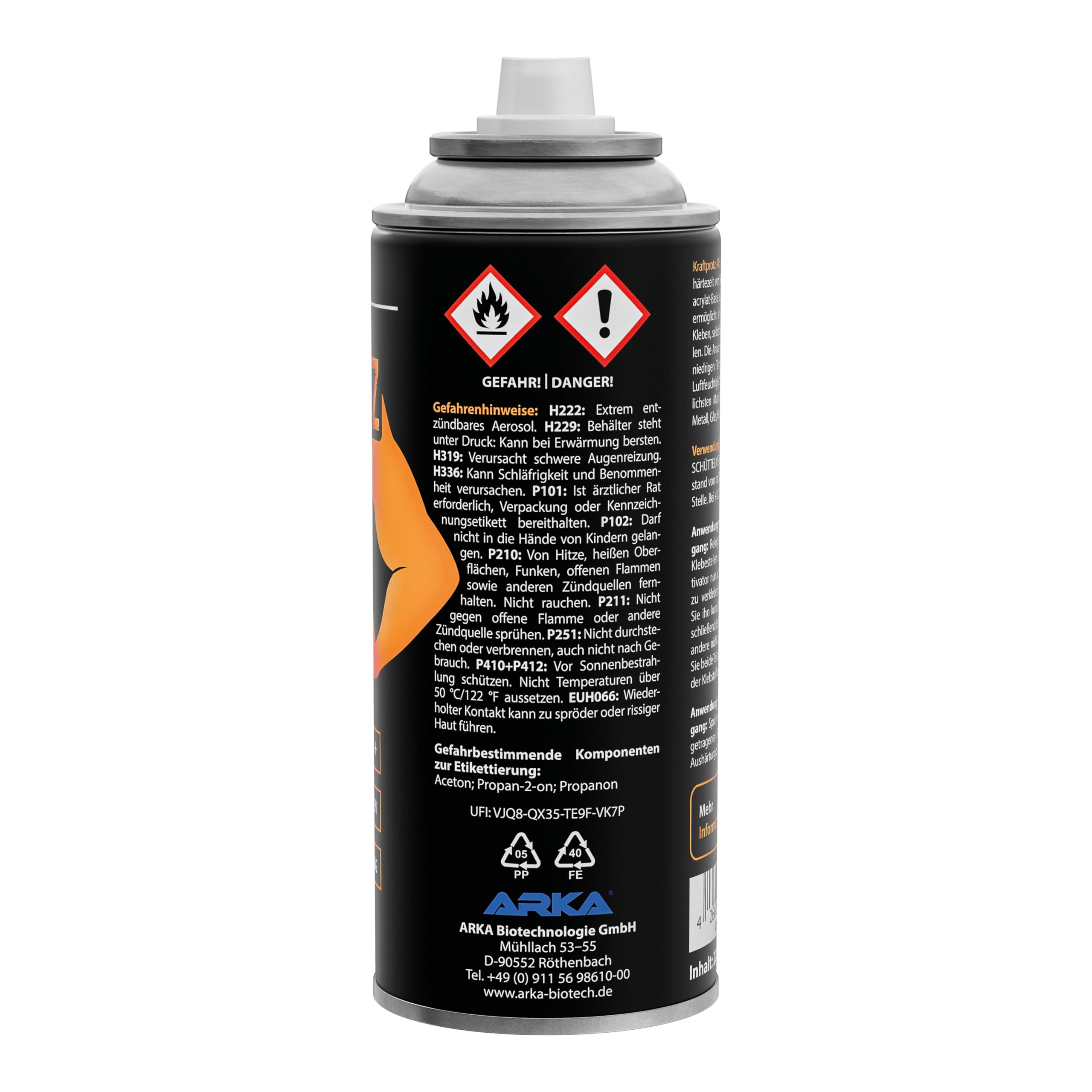 Aktivator Spray 200 ml für Sekundenkleber – Aushärtungsbeschleuniger blitzschnell in 1–4 Sek – hitze- & wasserfest, rückstandsfrei – für Cyanacrylat, Kunststoff, Glas, Metall, Holz – KRAFTPROTZ 3