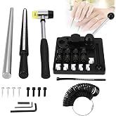 OMISTAR Professional Jewelry Ring Bender Kit, Multi-Functional Ring Maker with Nylon Dies and Ring Sizer Measuring Tool, Ring Making Kit for DIY Jewelry Making