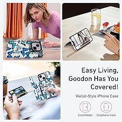 Goodon for iPhone 14 Plus Case Wallet - Flip Folio