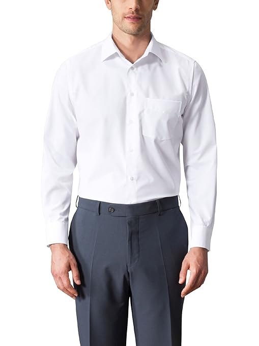 Walbusch Herren Hemd Bügelfrei-Hemd Kent-Kragen Comfort Fit einfarbig