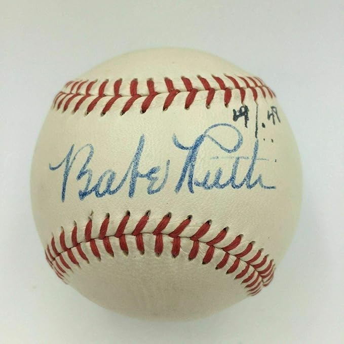 The Finest Babe Ruth Single Signed American League Baseball PSA/DNA