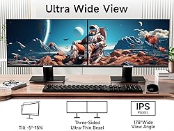 memzuoix 24 Inch FHD Computer Monitor, 1920x1080