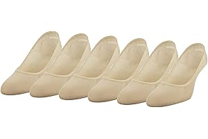 Peds Womens Lightweight Low Cut No Show Socks, 6-Pairs