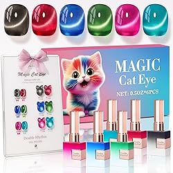 Double Rhythm Cat Eye Gel Nail Polish Set of 6 Same