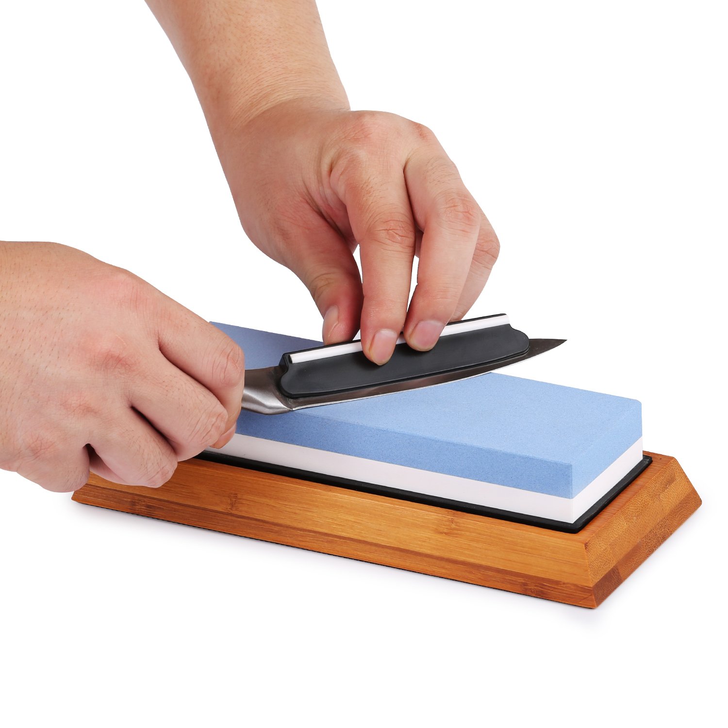 Knife Sharpening Stone Whetstone, 2Sided Professional Grade Waterstone