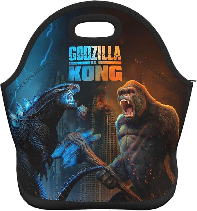 Godzilla VS Kong Lunch Box Lunch Bag Reusable Insulated Lunch Tote