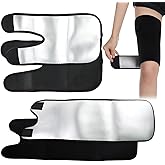 2 PCS Thigh Slimmer, Thigh Trimmers, Compression Sleeve Women Slimming Workout Gear Adjustable for Men and Women Fitness with 2pcs Arm Sweat Bands