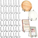 Mixweer 24 Pcs Plate Stands for Display Metal