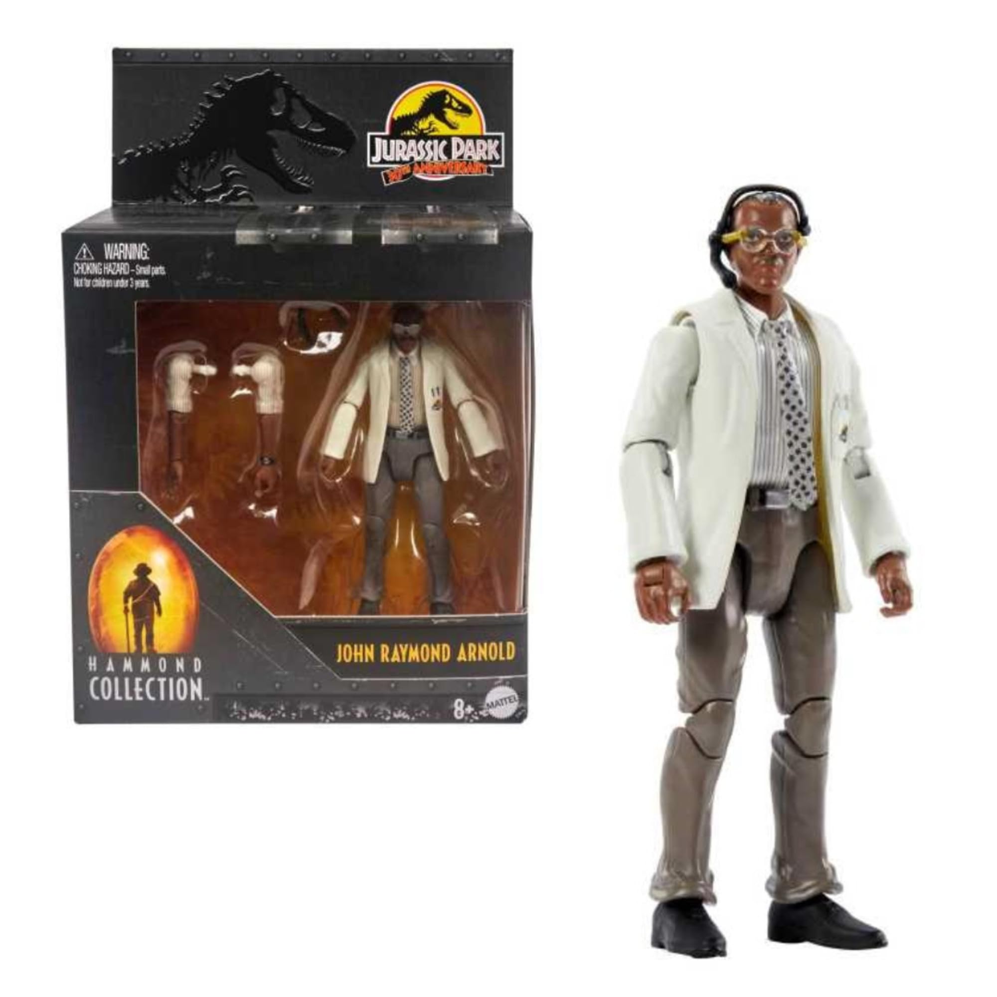 Jurassic World Jurassic Park Human Figure in Hammond Collection Ray Arnold, Premium Authentic Articulated Character Figure, 3.75 Inch Scale, Dinosaur Toy, HLP35