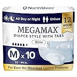 NorthShore MegaMax Adult Overnight Diapers, 12-Hour