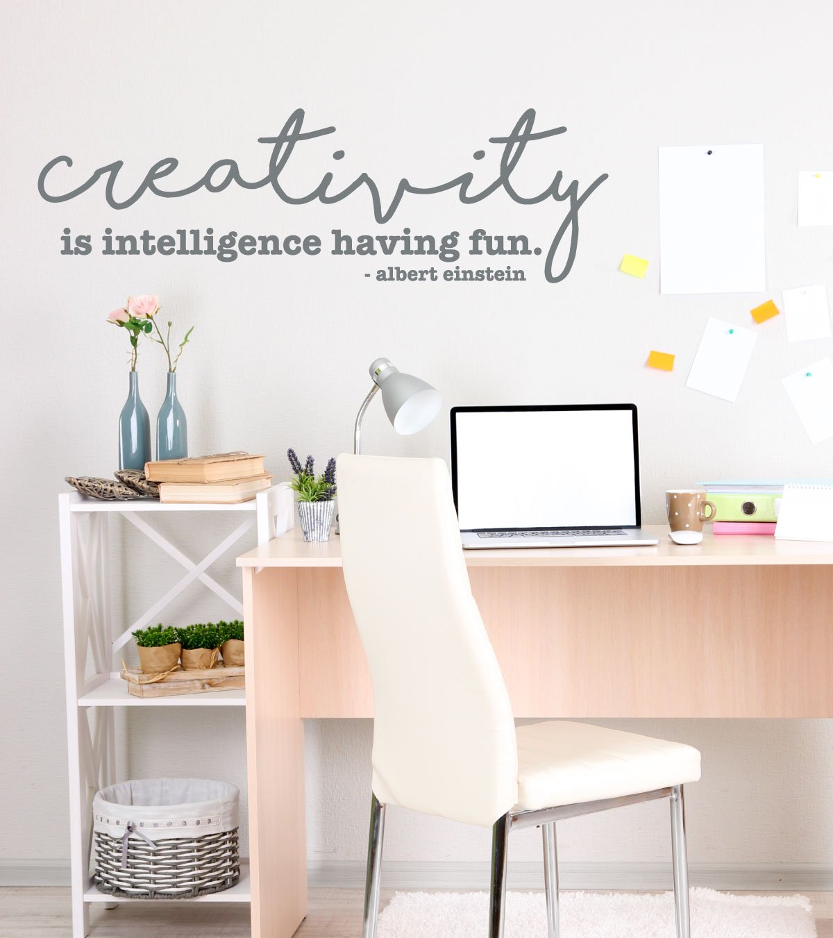 Office Wall Sticker A Creativity is Intelligence Having Fun Einstein