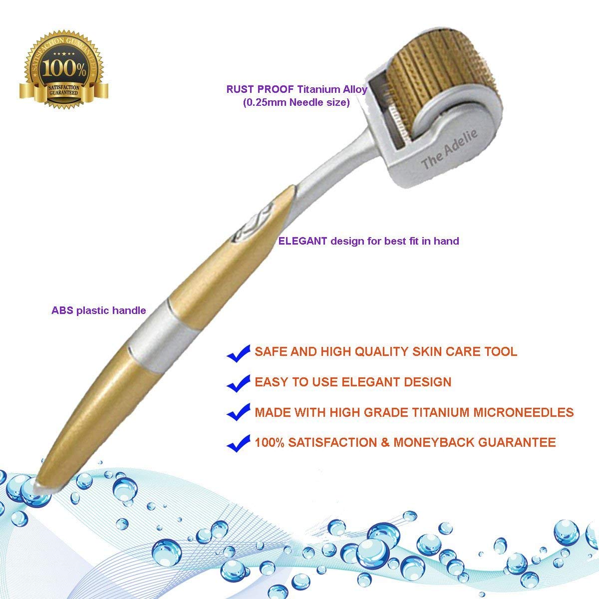 Derma Roller Cosmetic Microdermabrasion Instrument for Face, 192Pin