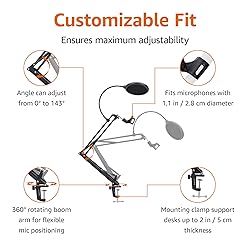 Amazon Basics Heavy-Duty Microphone Desk Arm Stand