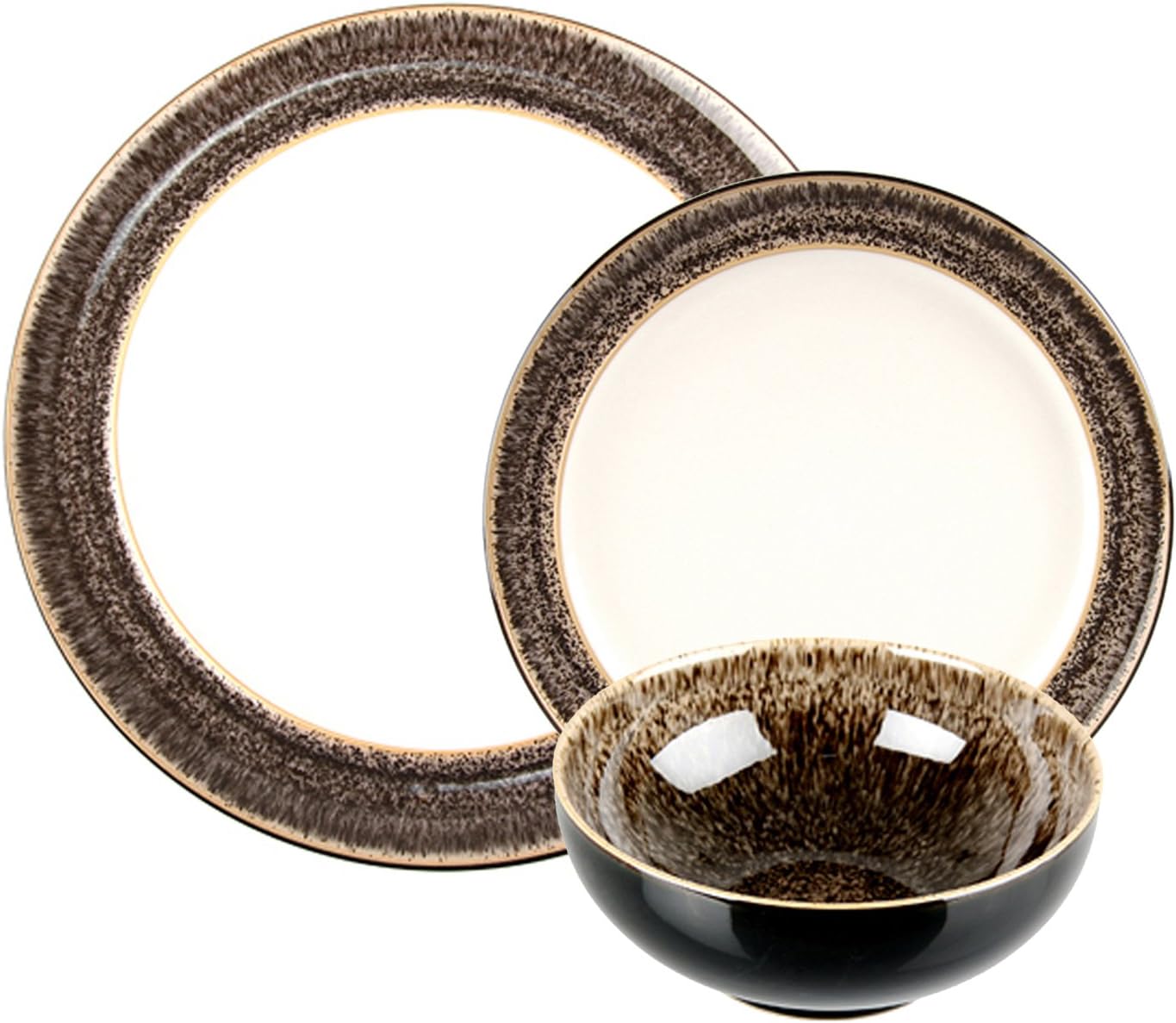 Denby Praline 12Piece Dinnerware Set Amazon.ca Home & Kitchen