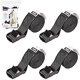 UPTOP 4PCS Cinch Tie Down Strap,Lashing Straps,Heavy Duty Cam Buckle Tie Down Straps, 4.92' x 1", Up to 550LBS for Motorcycle, Cargo, Trucks, Trailers, Luggage