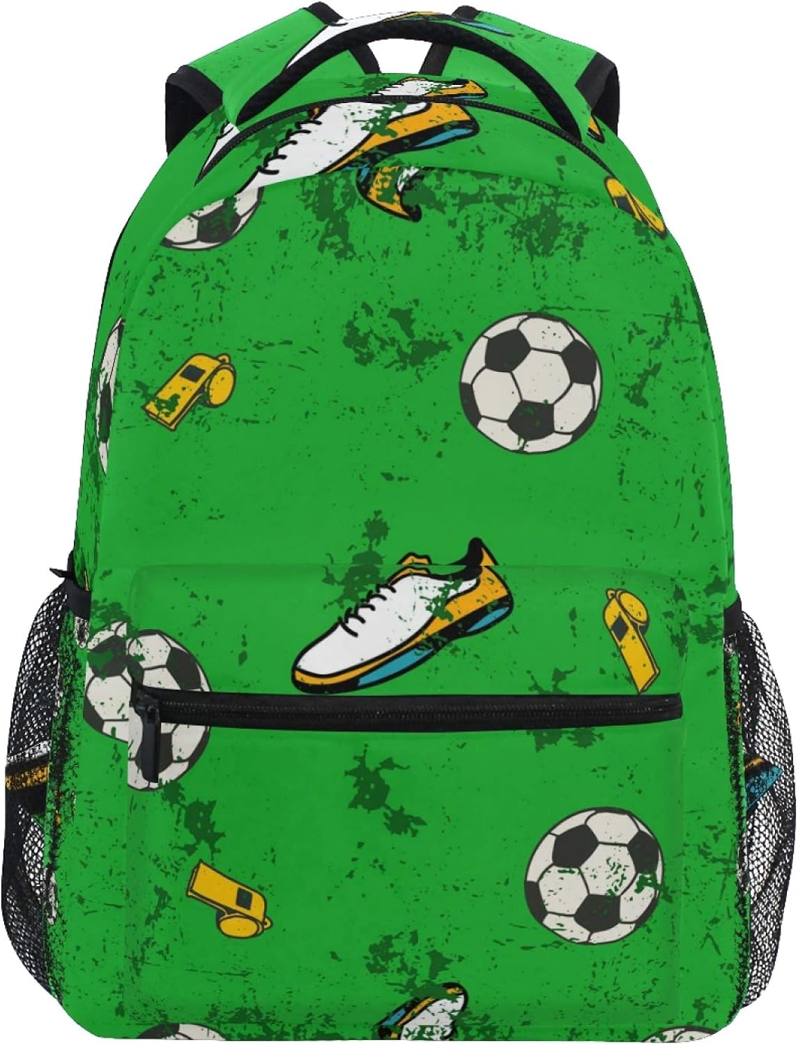 RELEESSS Mochila escolar deportiva de fútbol, mochila ligera para